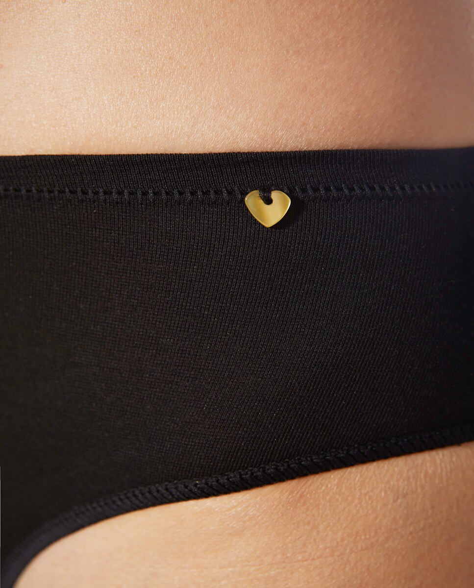 Braga clásica media de tejido ecofriendly - ZD - Negro Negro-3
