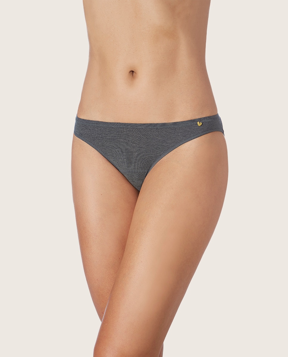 Imagen 1 de Braga bikini mini de tejido ecofriendly - ZD - Gris oscuro Gris oscuro