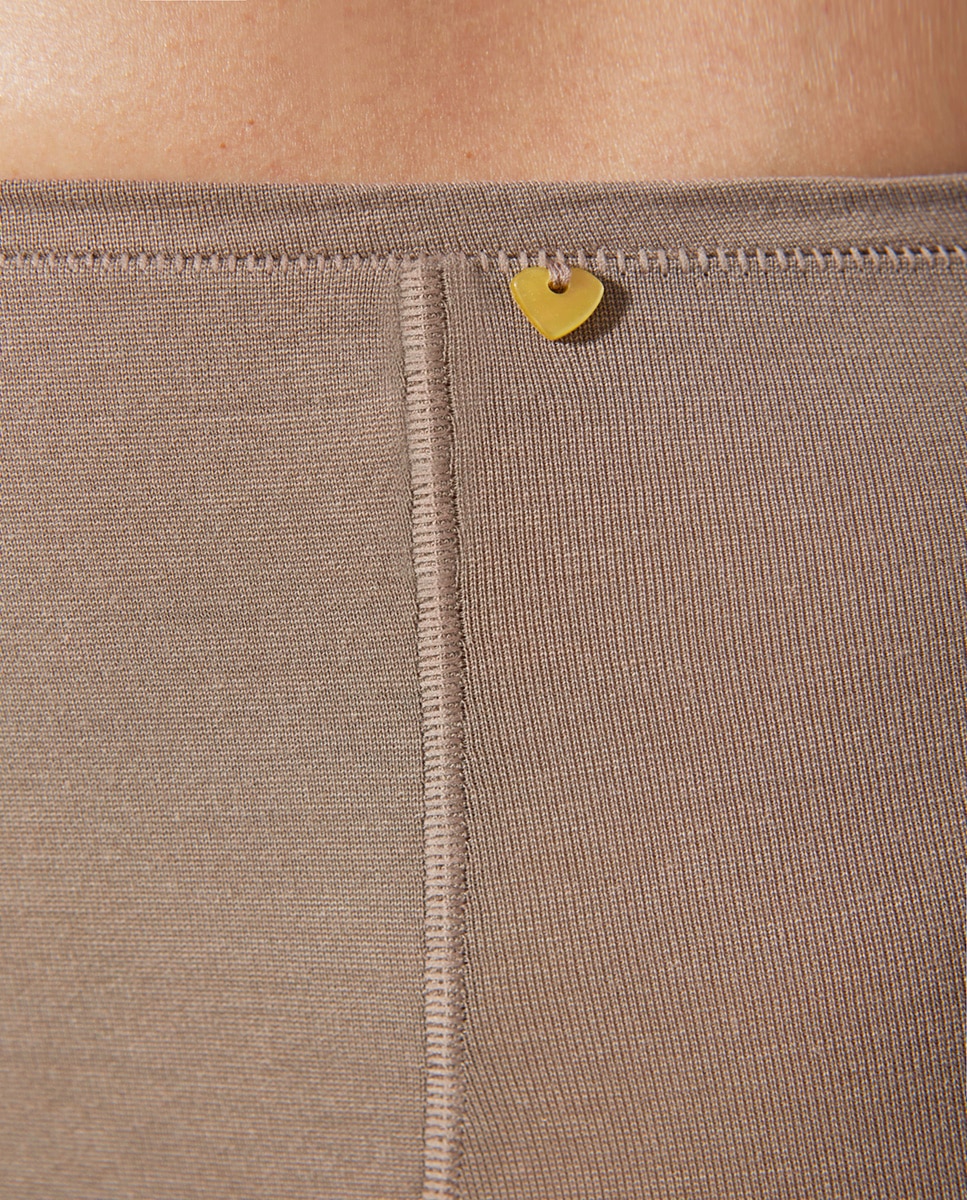 Imagen 3 de Pantalón faja de tejido de hilo de soja ecofriendly - Topo Topo