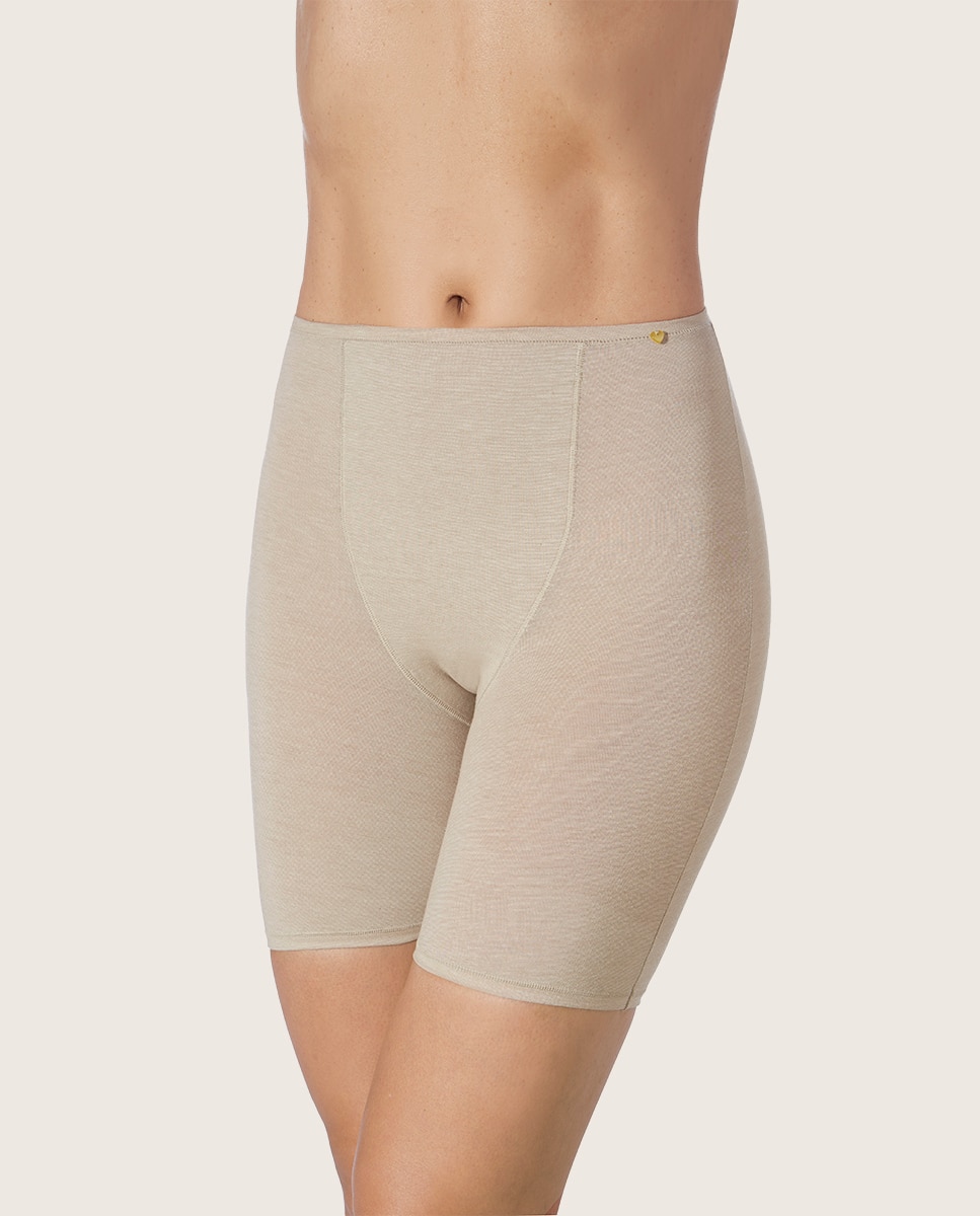 Imagen 1 de Pantalón faja de tejido de hilo de soja ecofriendly - Beige Beige