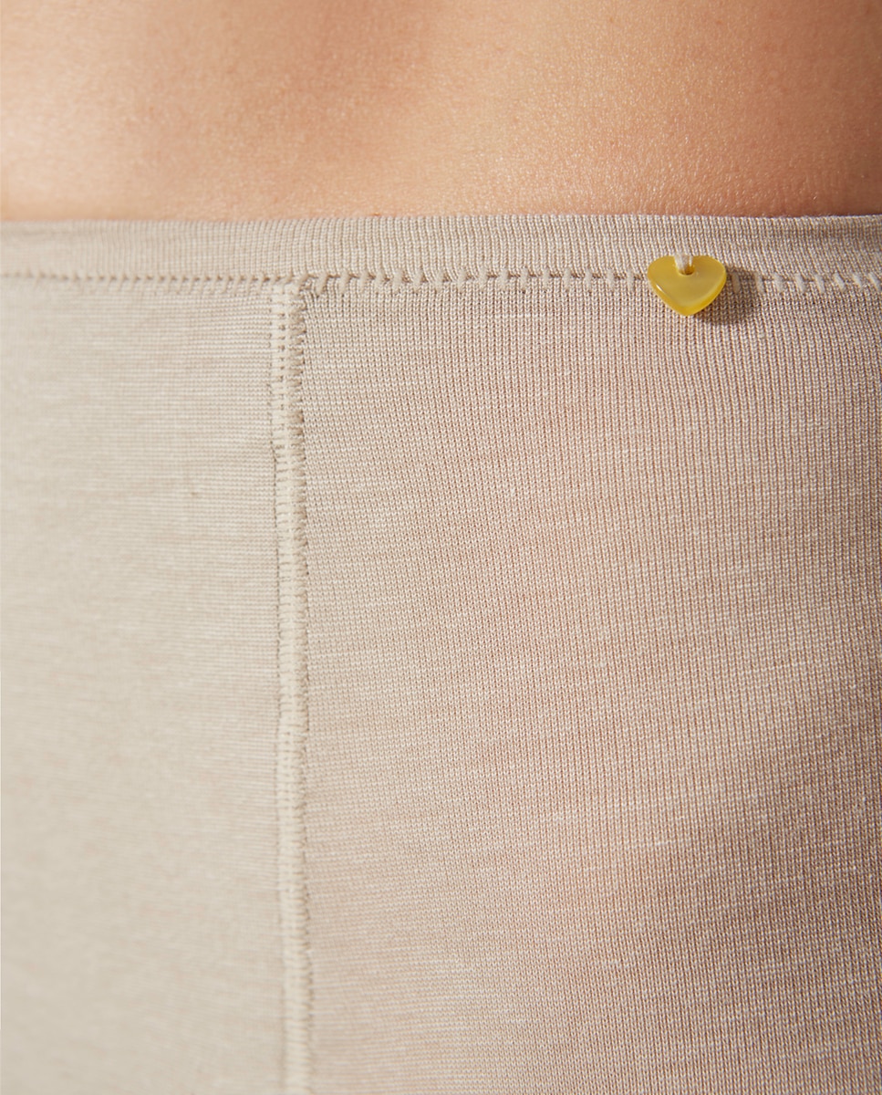 Imagen 3 de Pantalón faja de tejido de hilo de soja ecofriendly - Beige Beige