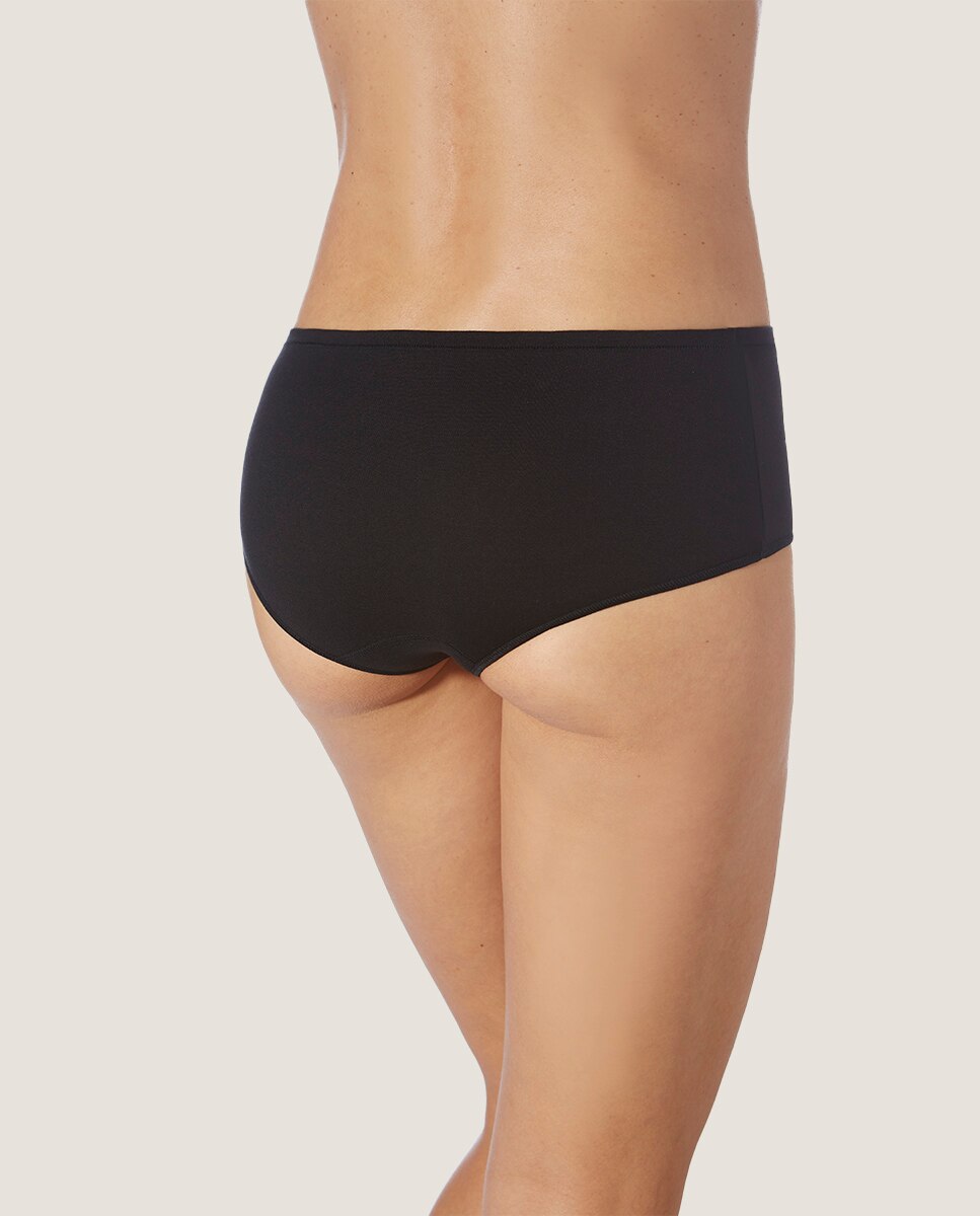 Culotte de tejido de hilo de soja ecofriendly - ZD - Negro Negro-2