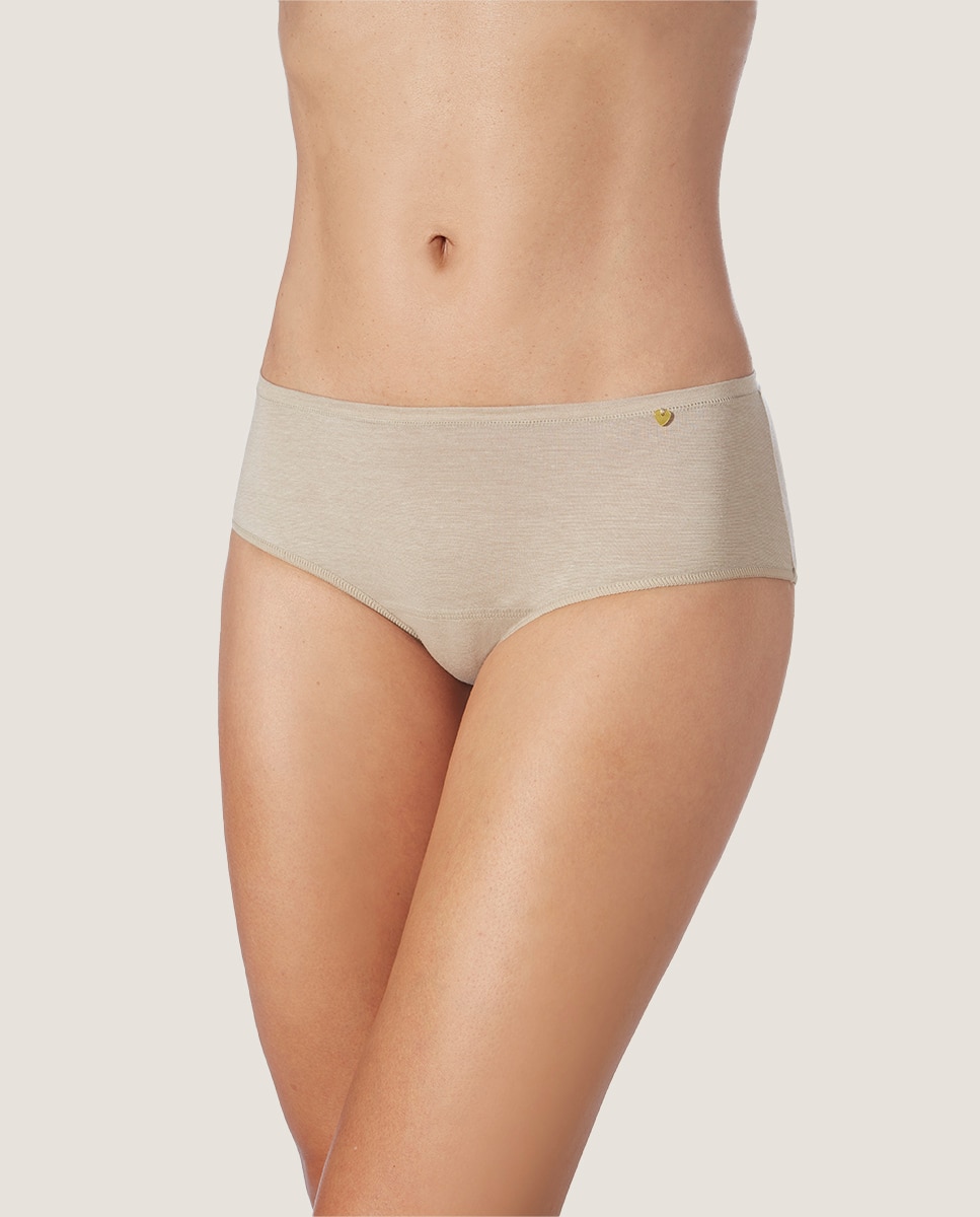 Culotte de tejido de hilo de soja ecofriendly - ZD - Beige Beige-1