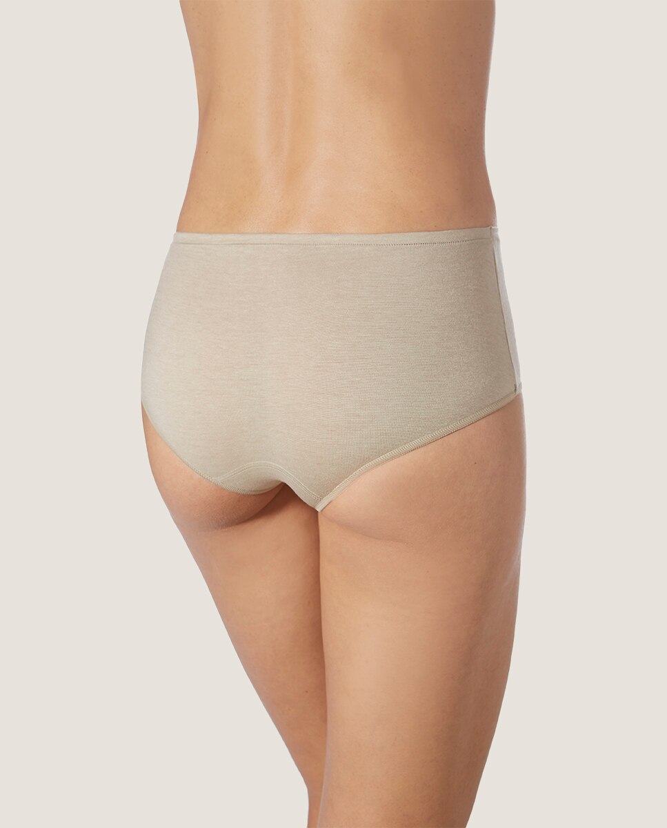 Culotte de tejido de hilo de soja ecofriendly - ZD - Beige Beige-3