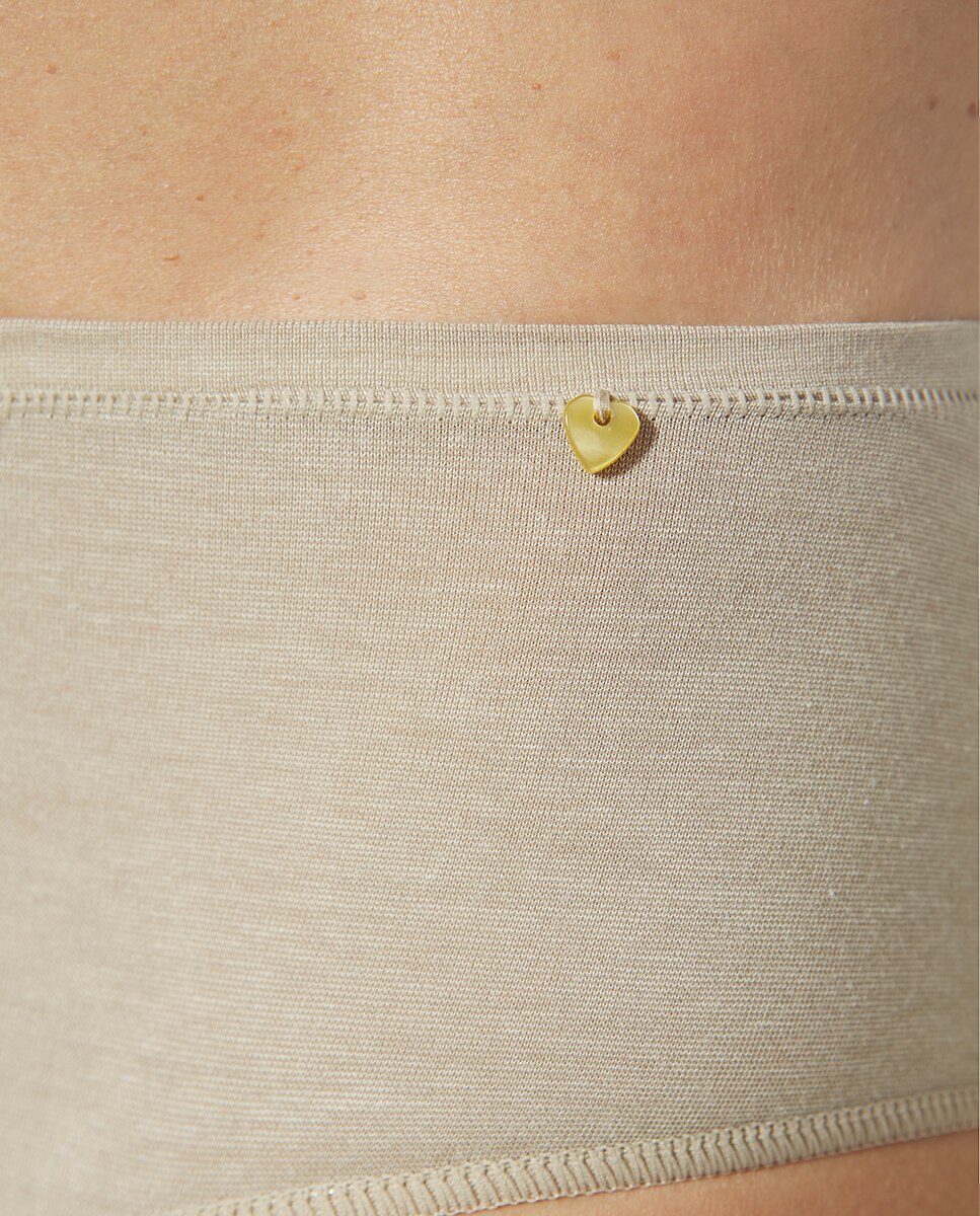 Culotte de tejido de hilo de soja ecofriendly - ZD - Beige Beige-4