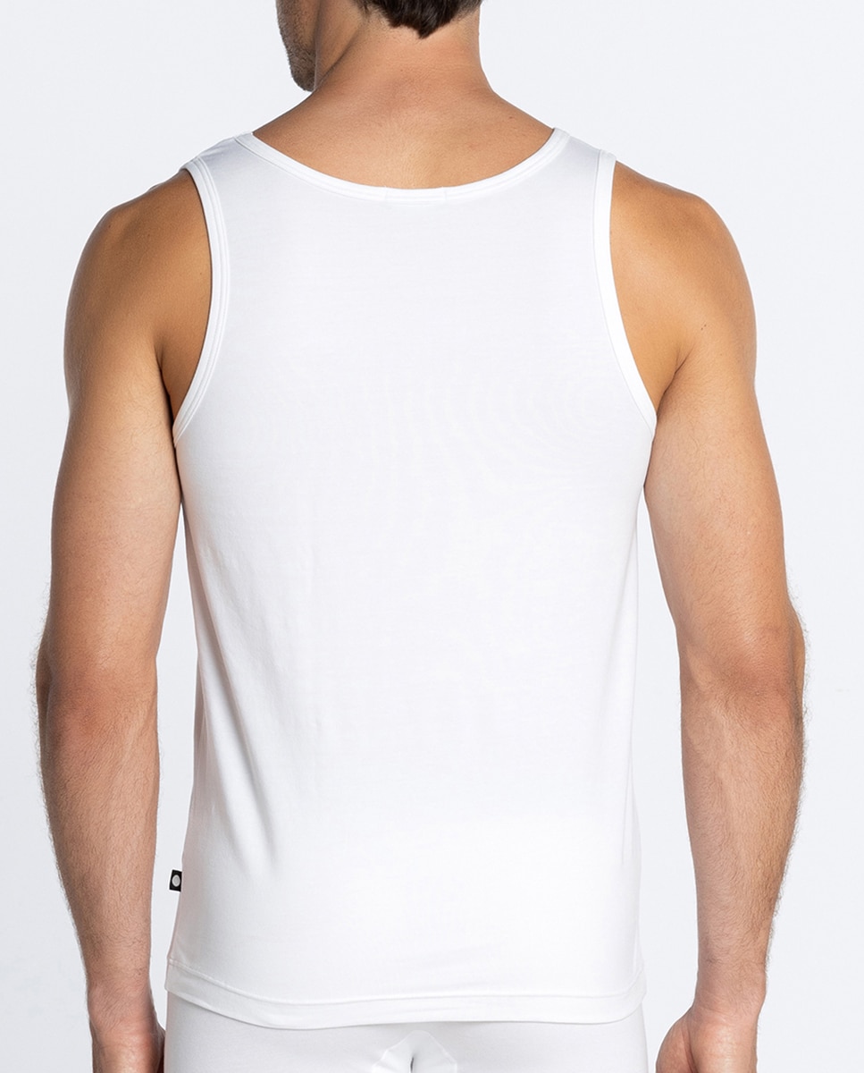 Camiseta de hombre de tirantes - Punto Blanco - Blanco Blanco-2