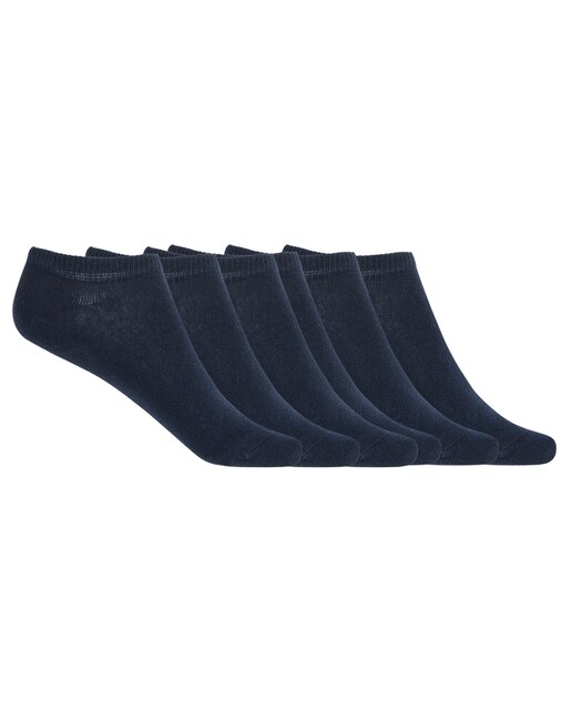 Imagen 0 de Pack de 6 pares de calcetines de algodón en liso Basix