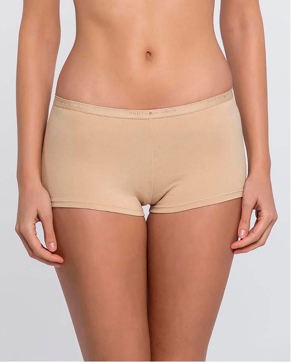 Culotte de algodón con logotipo - Punto Blanco - Beige Beige-1