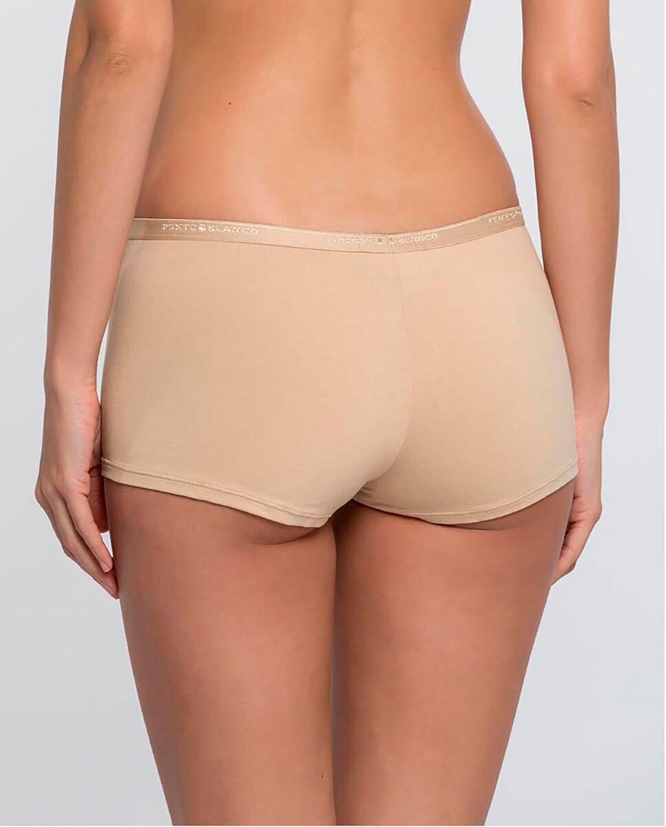 Culotte de algodón con logotipo - Punto Blanco - Beige Beige-2