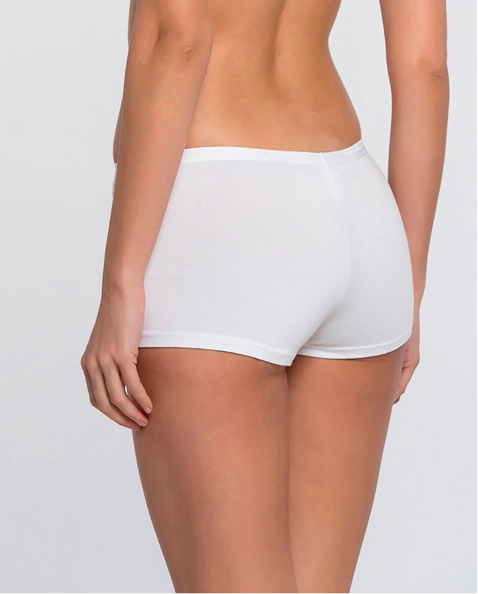 Culotte de algodón con logotipo - Punto Blanco - Blanco Blanco-2