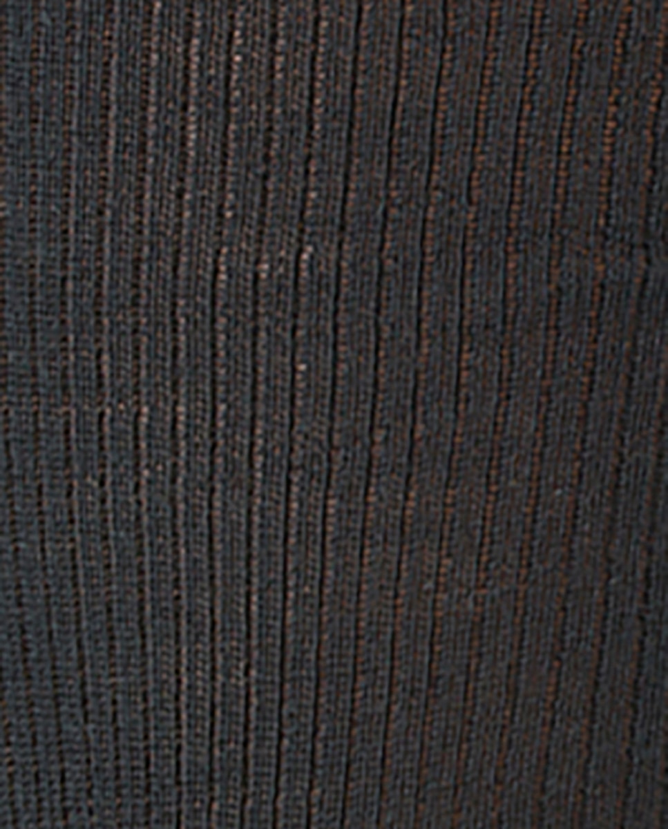 Calcetines cortos de lana super merino de hombre en canalé - Punto Blanco - medic - Negro Negro-2