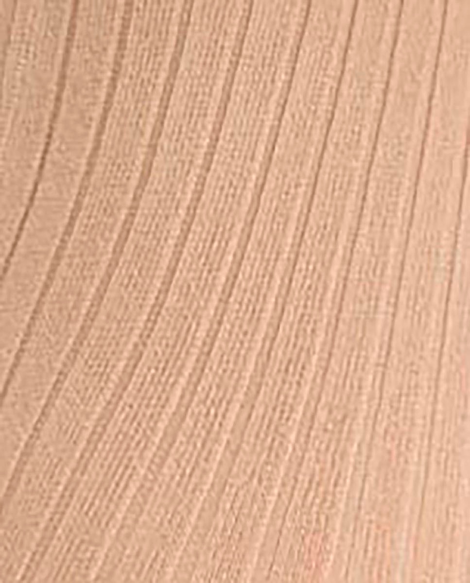 Imagen 2 de Pack de 2 pares de leotardos niña de bambú con canalé - Punto Blanco - Beige Beige