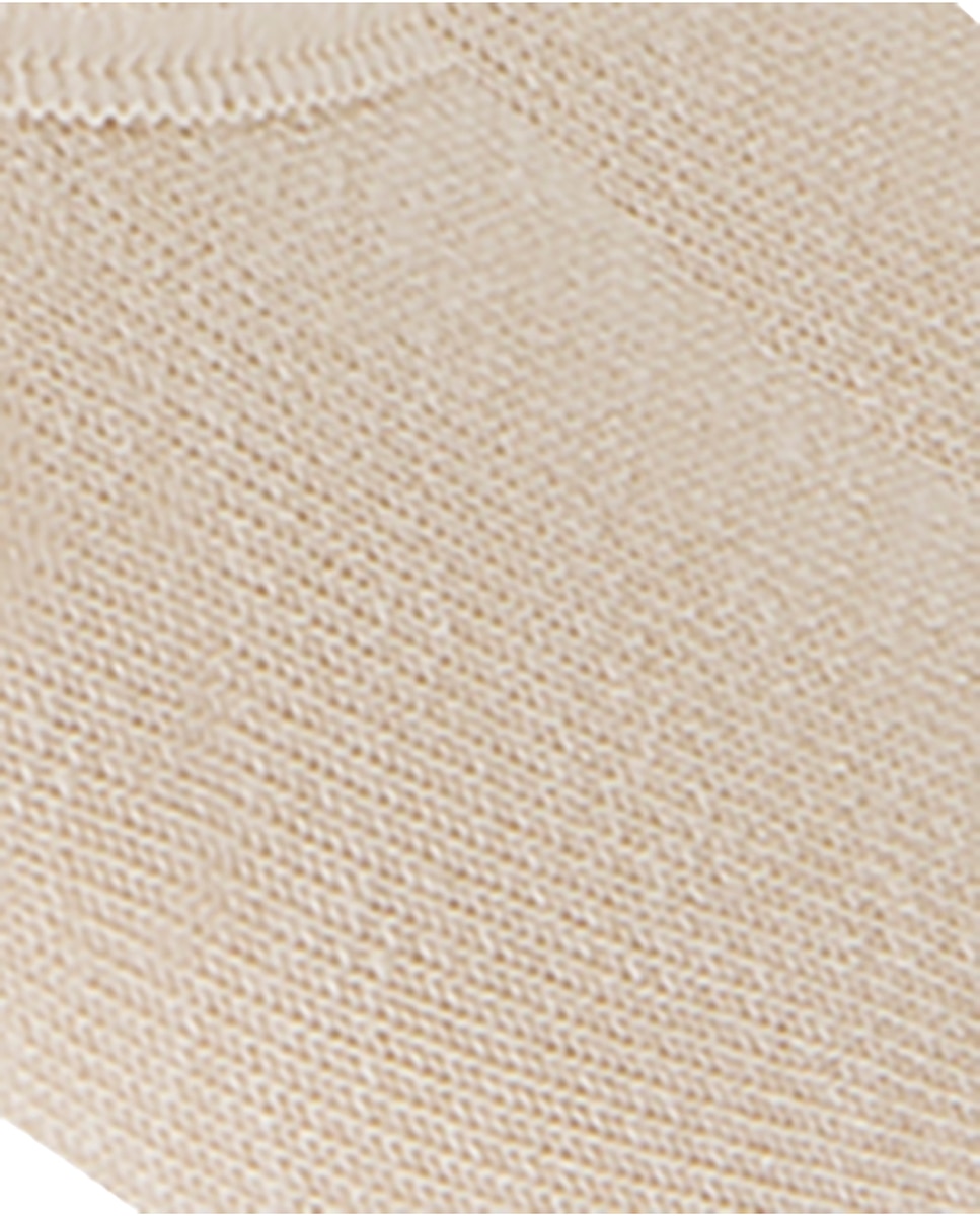 Pack de 2 pares pinkies de mujer de algodón invisibles - Punto Blanco - Beige Beige-2