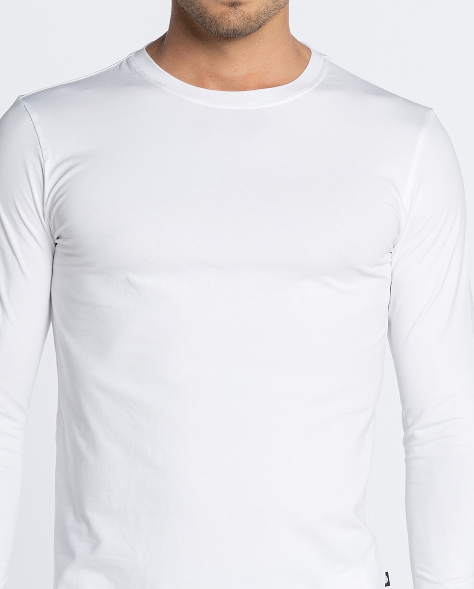 Camiseta de hombre de manga larga - Punto Blanco - Blanco Blanco-3