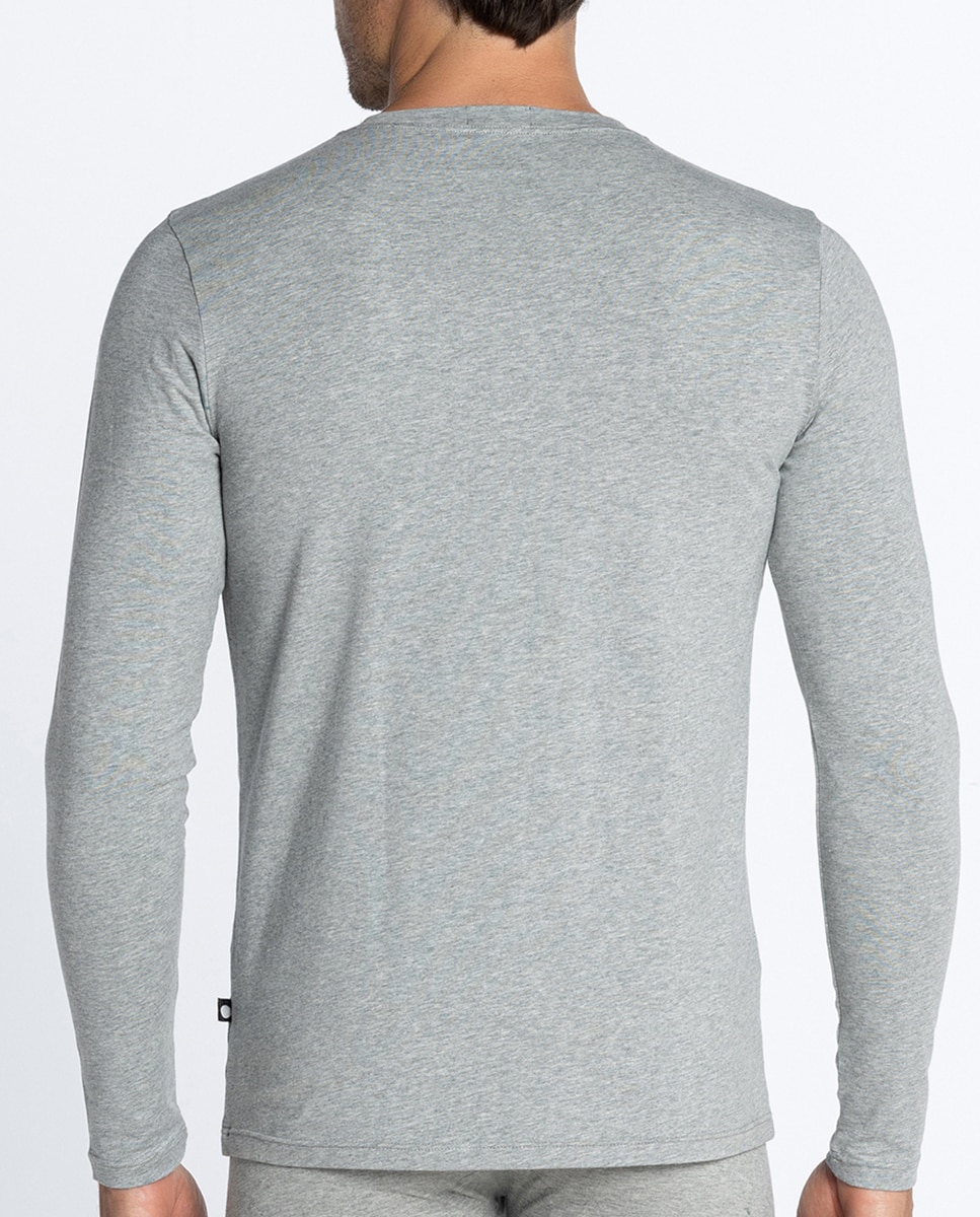 Camiseta de hombre de manga larga - Punto Blanco - Gris Gris-2