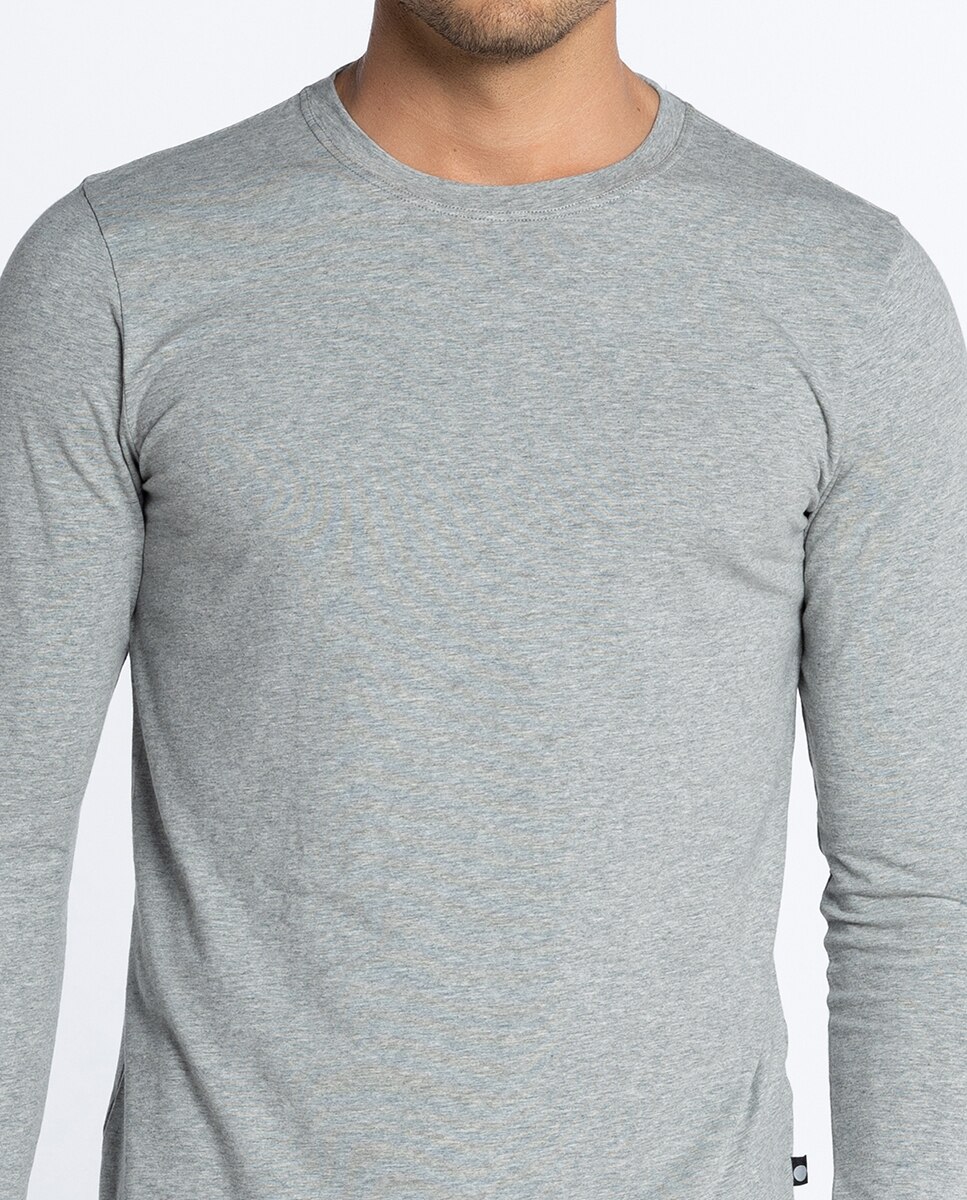 Camiseta de hombre de manga larga - Punto Blanco - Gris Gris-3