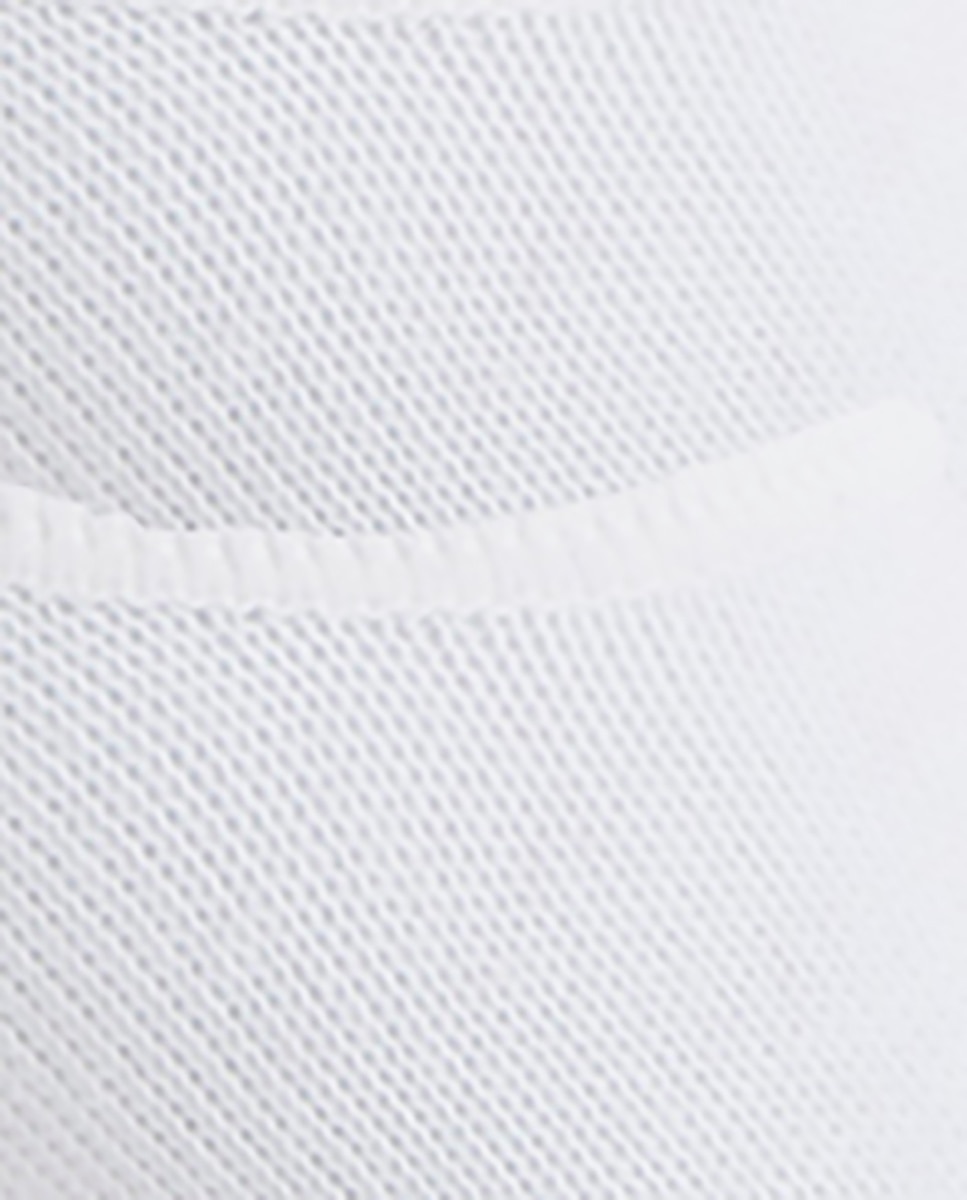 Pack de 2 pares de calcetines de algodón invisibles lisos - Punto Blanco - Blanco Blanco-2