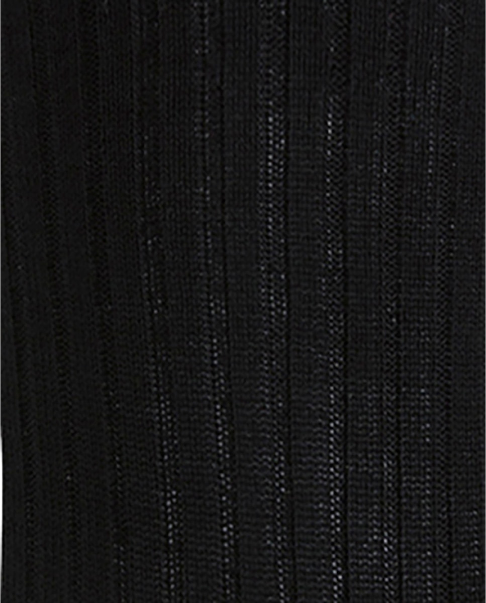 Pack de 2 Pares de Meias Caneladas de Fio Escocês Preto-2