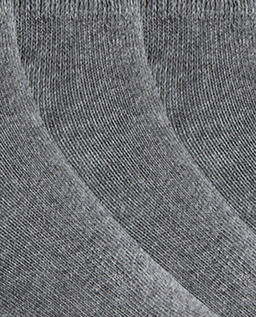 Pack de 6 pares de calcetines de mujer de algodón Basix liso - Punto Blanco - Gris Gris-2