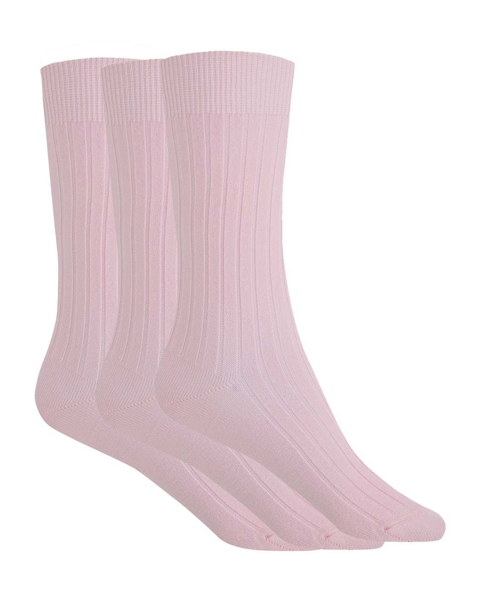 Imagen 1 de Pack de 3 pares de calcetines en algodón y canalé Natural