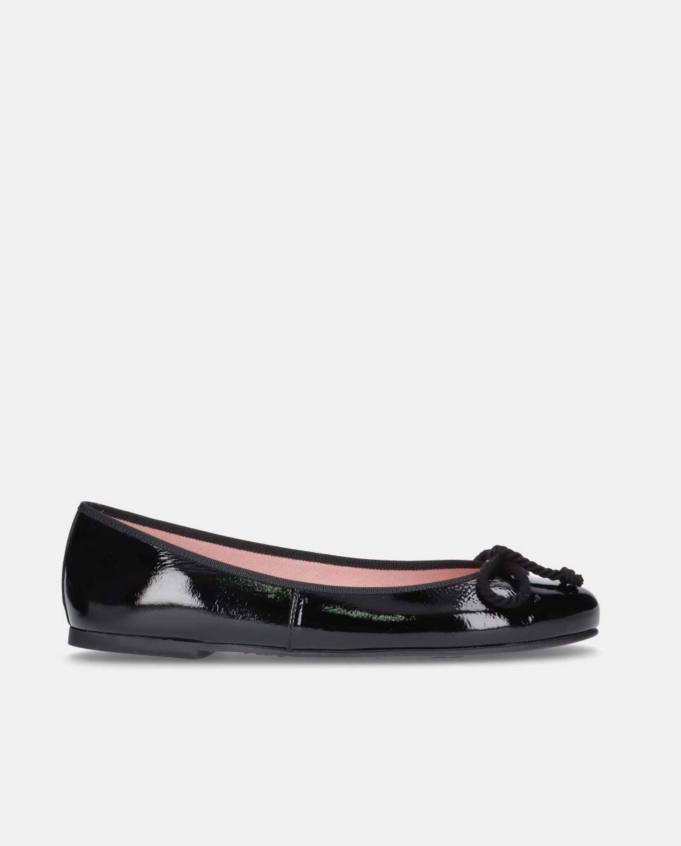 Bailarinas planas rosario de mujer en charol - Pretty Ballerinas - Negro Negro-1