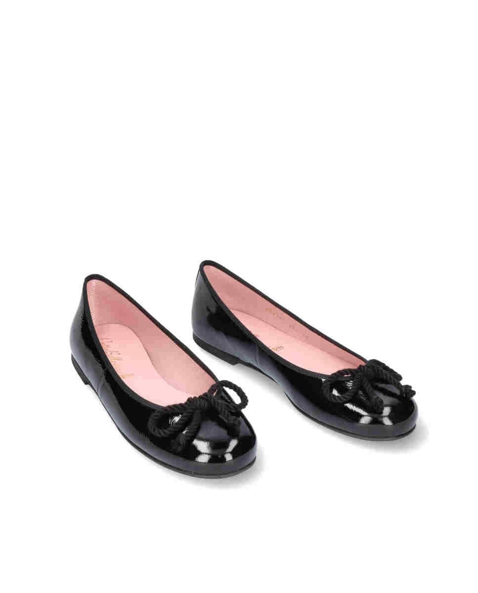 Bailarinas planas rosario de mujer en charol - Pretty Ballerinas - Negro Negro-3