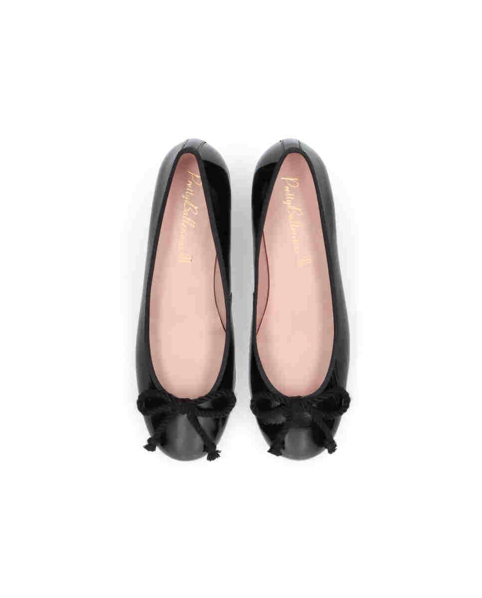 Bailarinas con tacón joanna de mujer en charol - Pretty Ballerinas - Negro Negro-2