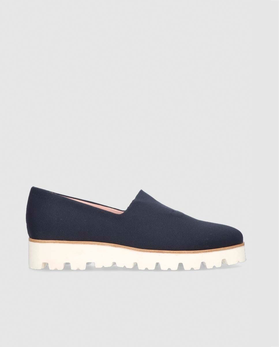 Mocasines planos charlize de mujer en tela elástica transpirable - Pretty Ballerinas - Azul Azul-1