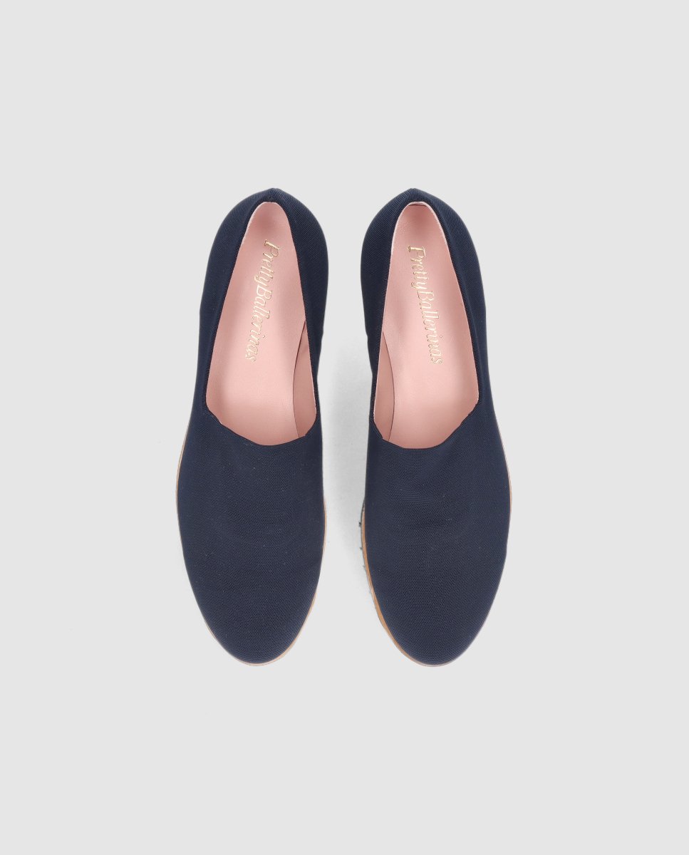 Mocasines planos charlize de mujer en tela elástica transpirable - Pretty Ballerinas - Azul Azul-2