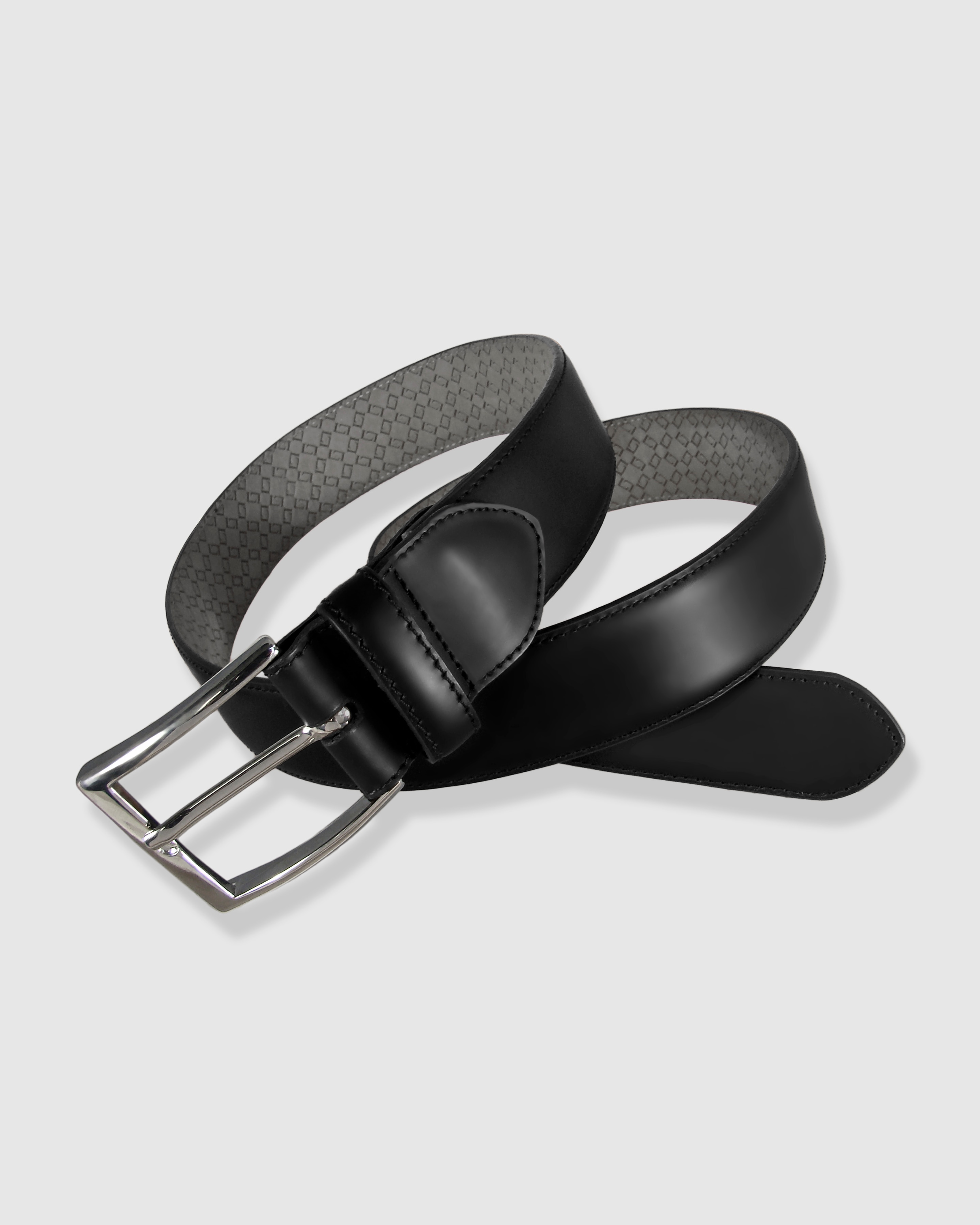 Cinturón hombre leyva piel florantic 32 mm con hebilla clásica - Negro Negro-1