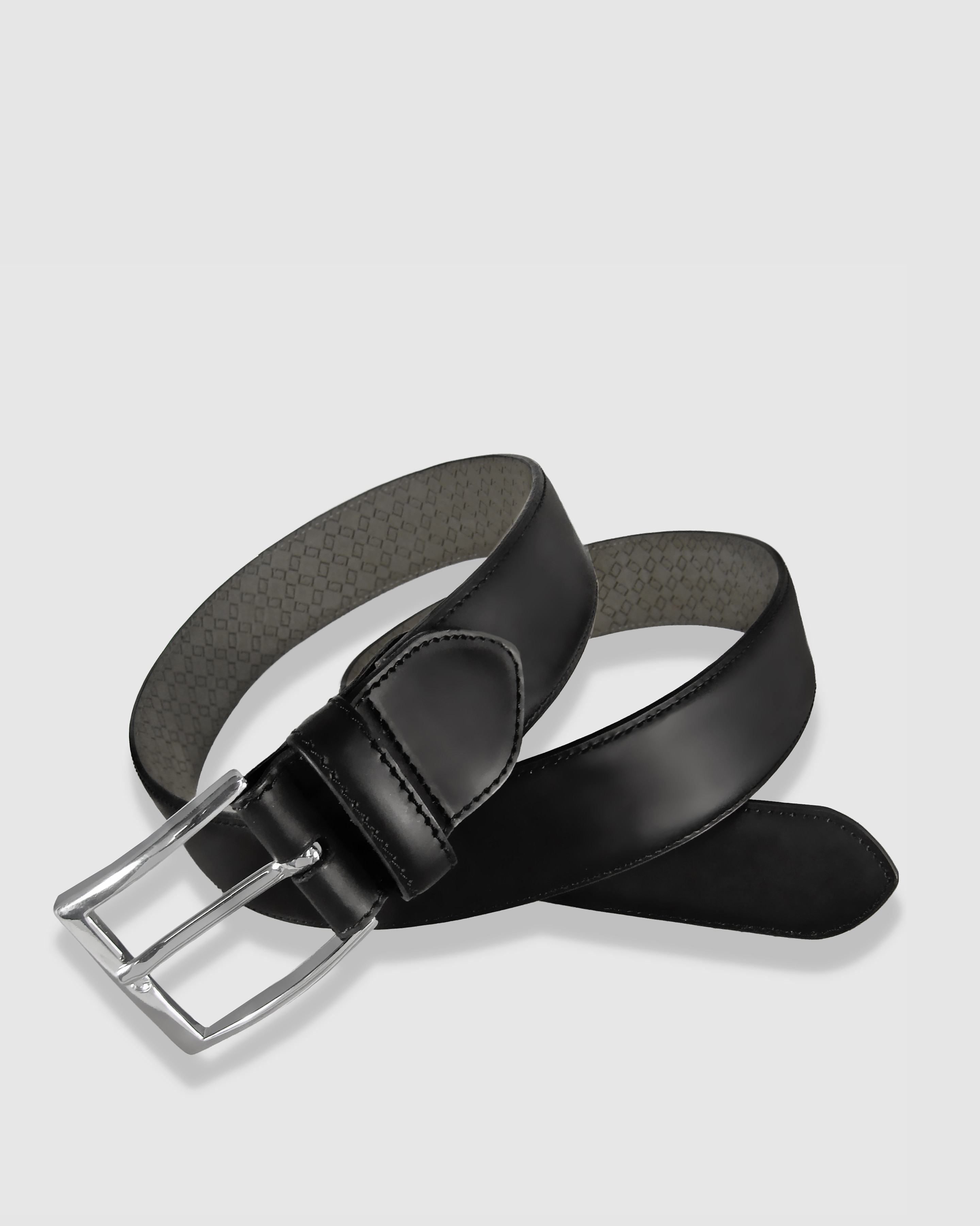 Cinturón hombre leyva piel florantic 35 mm con hebilla clásica - Negro Negro-1