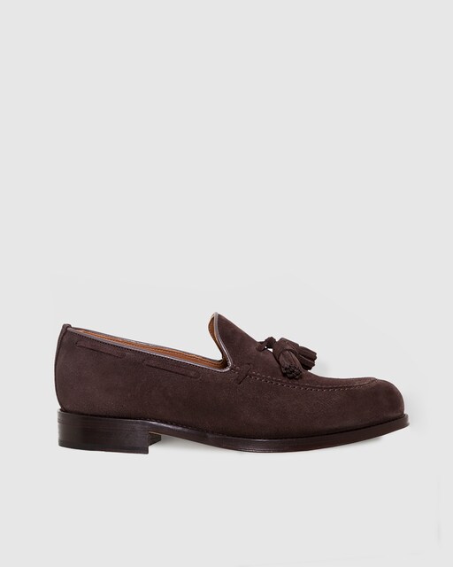 Imagen 0 de Mocasines de hombre de piel con borlas