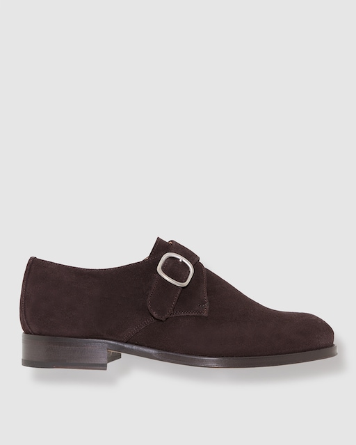 Imagen 0 de Bluchers de hombre de piel con hebilla