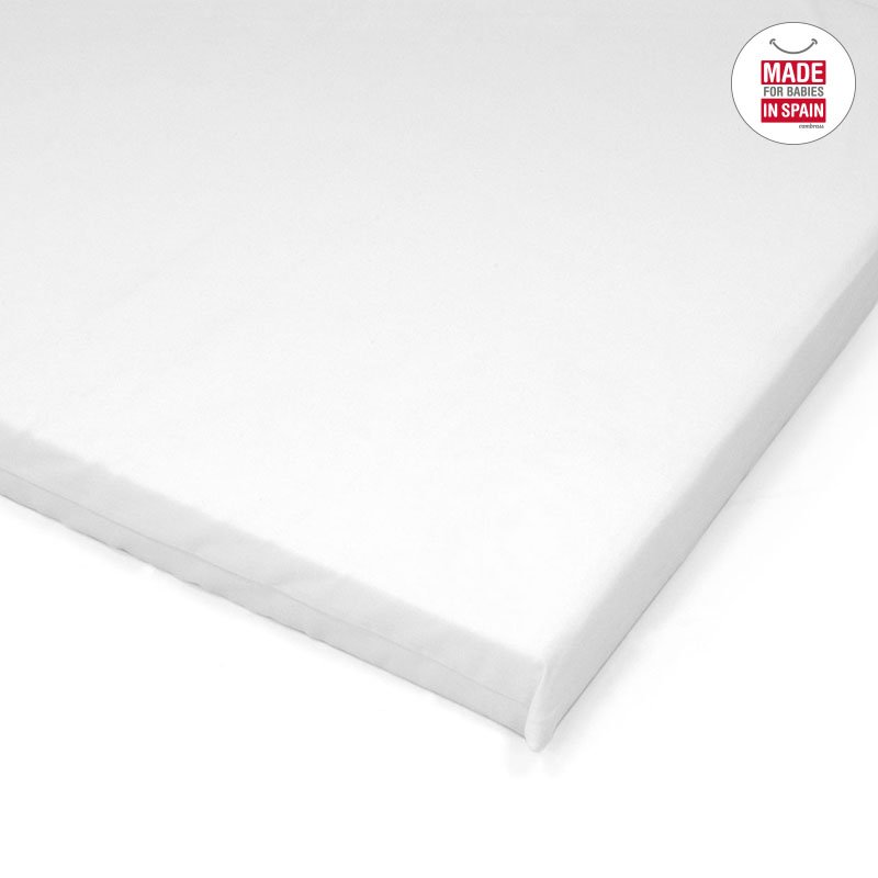 Colchón de minicuna 46.5x81x5 cm Cambrass Liso E - Blanco Blanco-2