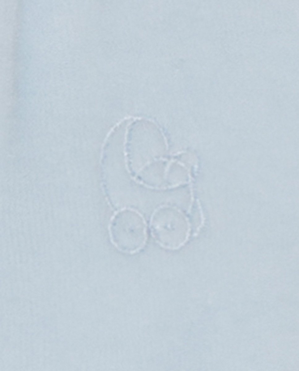 Pijama de bebé liso con abertura frontal - Cambrass - Azul claro Azul claro-3