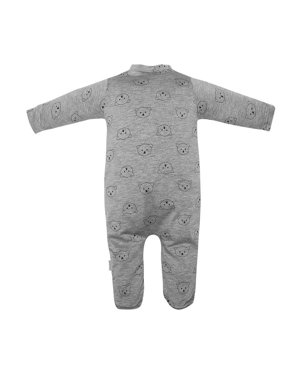Imagen 2 de Pijama de bebé con estampado de ositos all over - Gris Gris