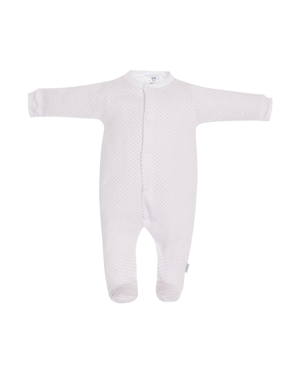 Imagen 1 de Pijama de bebé 100% algodón con estampado de topitos Rosa claro