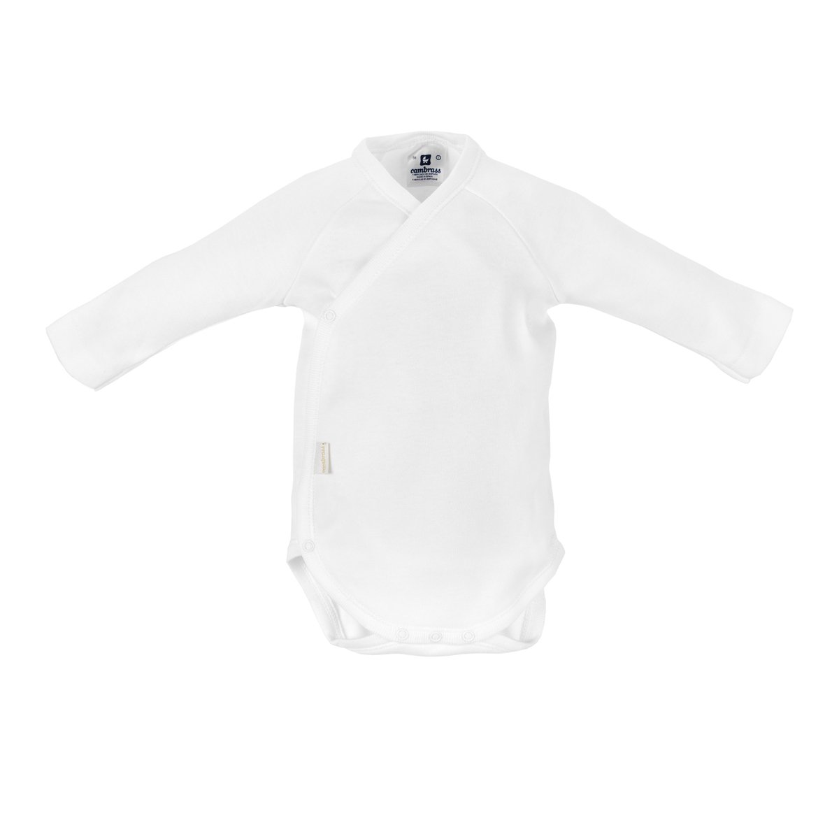 Imagen 2 de Pack 2 bodys de bebé 100% algodón de manga larga - Blanco Blanco