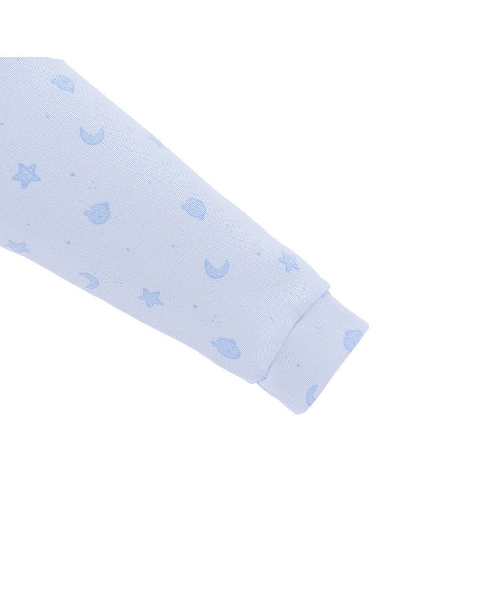 Pijama de bebé 100% algodón con estampado all over - Cambrass - Azul claro Azul claro-4