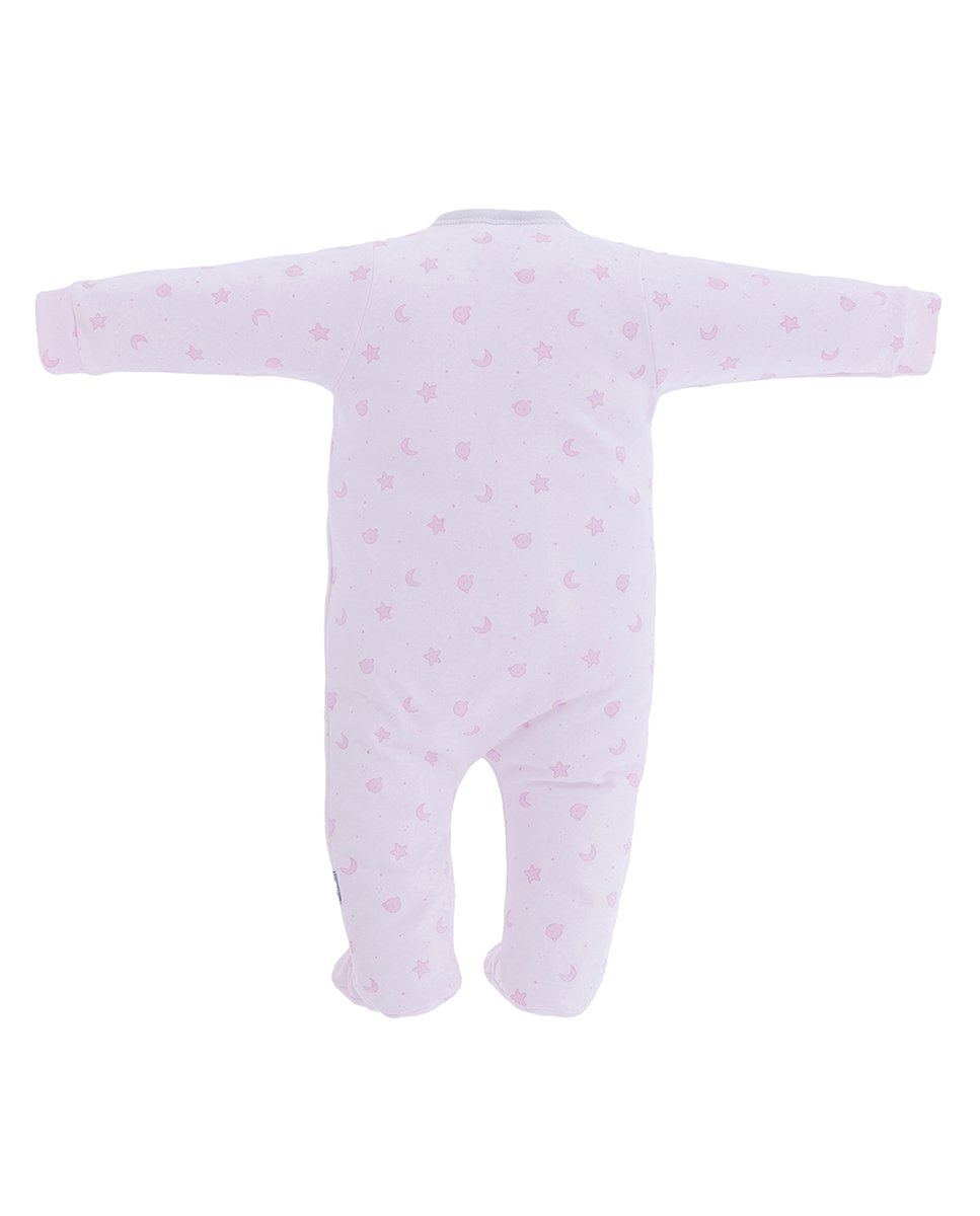 Pijama de bebé 100% algodón con estampado all over - Cambrass - Rosa claro Rosa claro-2