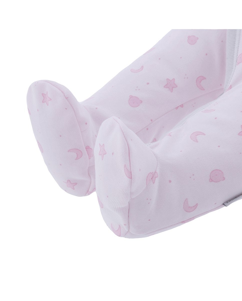 Pijama de bebé 100% algodón con estampado all over - Cambrass - Rosa claro Rosa claro-5
