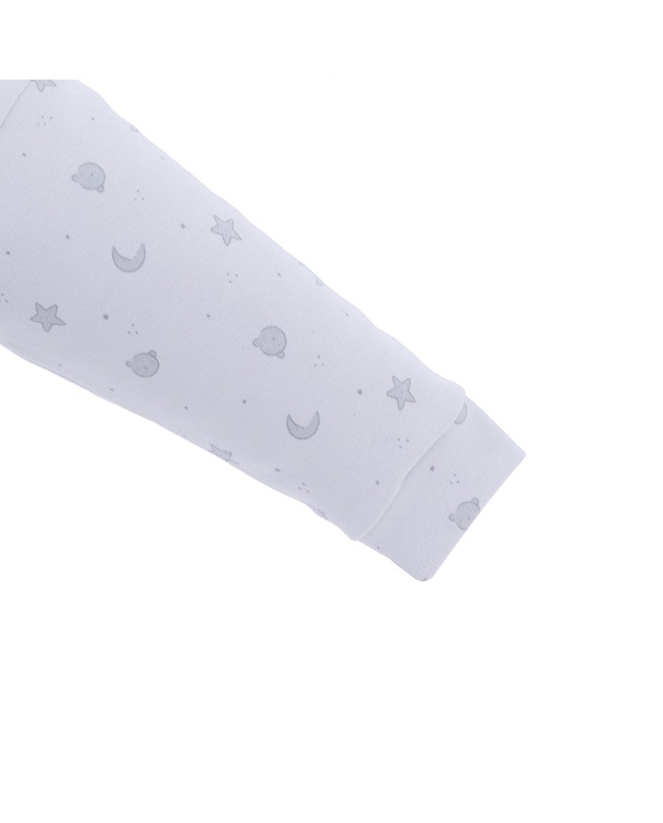 Pijama de bebé 100% algodón con estampado all over - Cambrass - Blanco Blanco-4