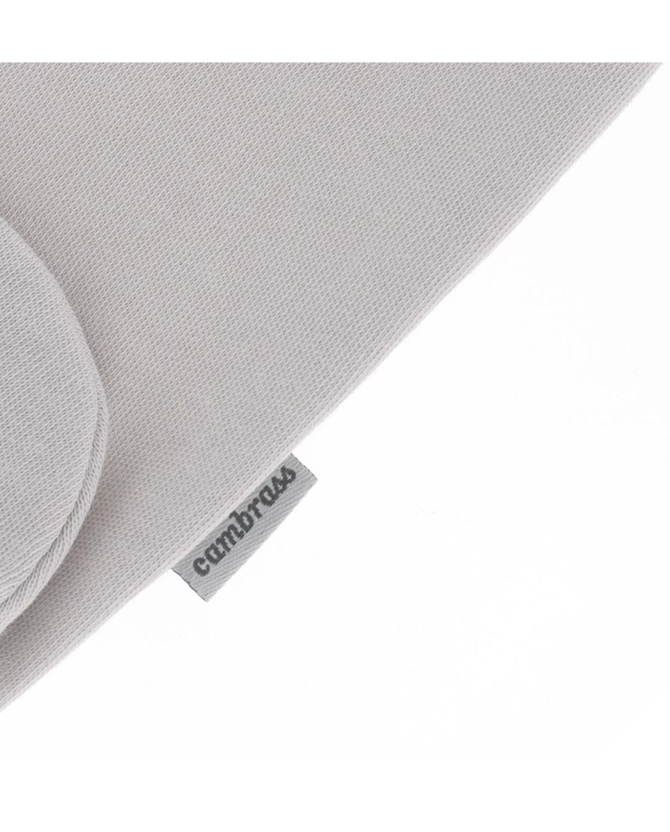 Pijama de bebé largo con bordado de castillo - Cambrass - Rosa claro Gris-5