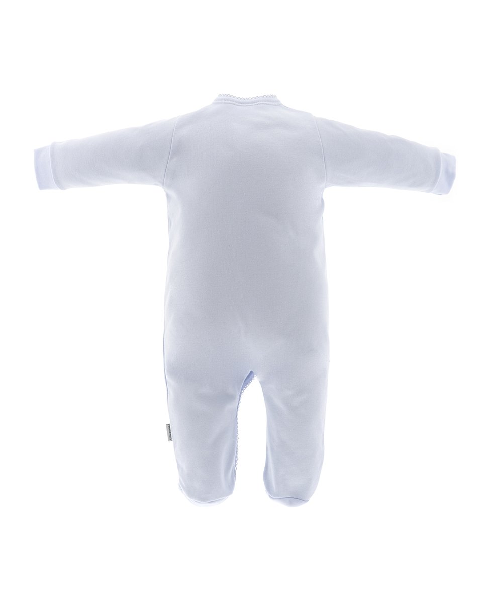 Pijama de bebé largo con bordado de castillo - Cambrass - Azul claro Azul claro-2
