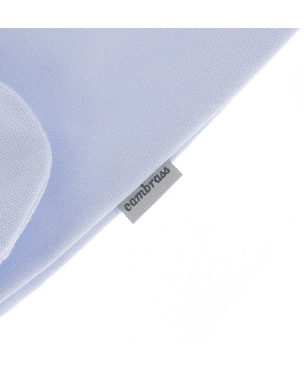 Pijama de bebé largo con bordado de castillo - Cambrass - Azul claro Azul claro-5