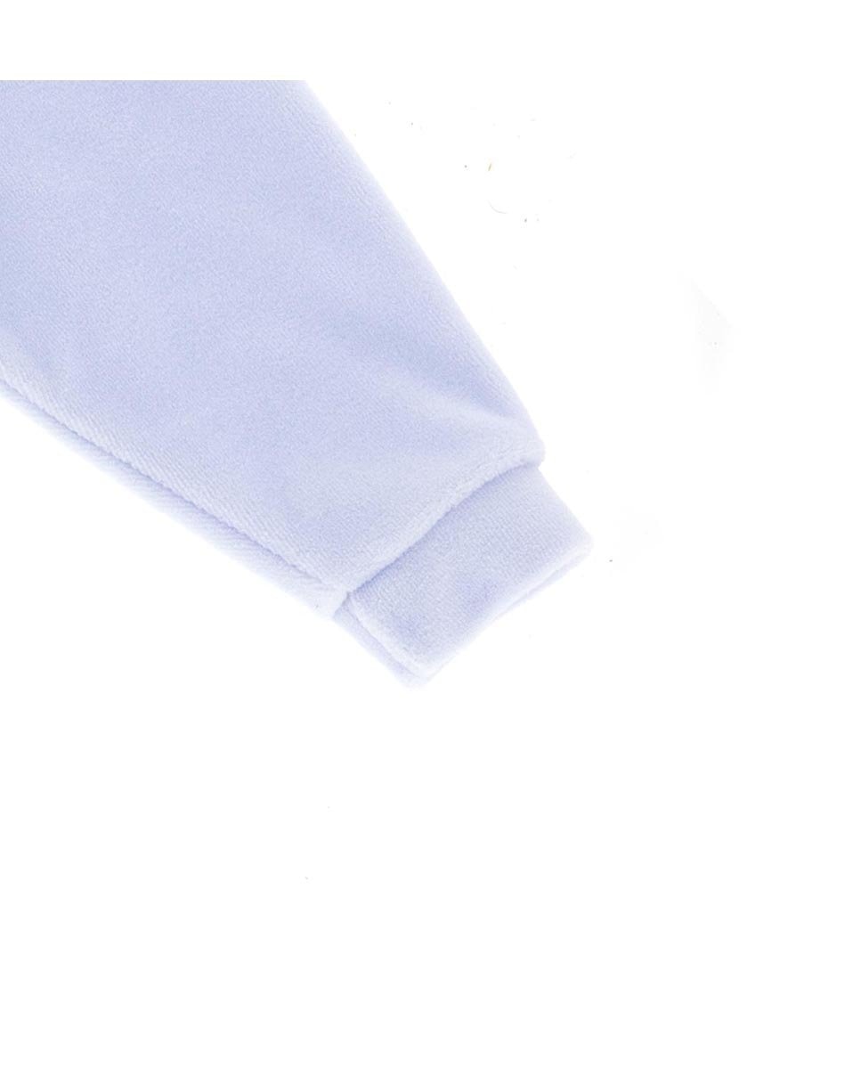 Pijama de bebé largo con bordado de luna - Cambrass - Gris Azul claro-4