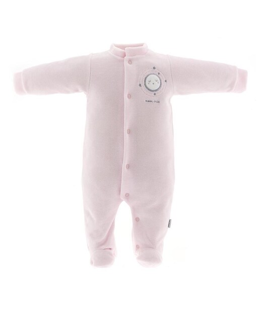 Imagen 0 de Pijama de bebé largo con bordado de luna