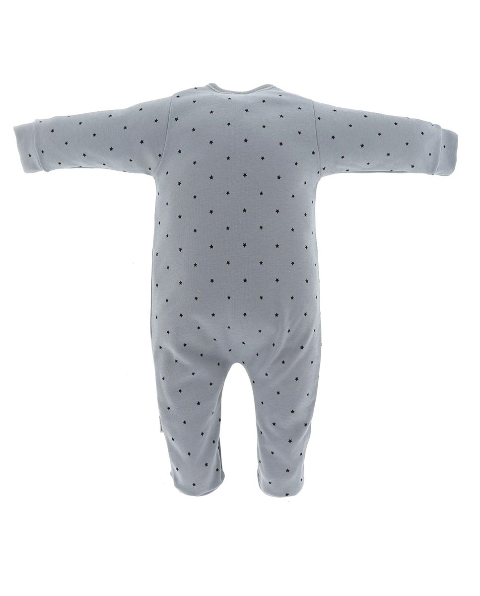 Pijama de bebé largo con estampado de estrellas - Cambrass - Azul claro Azul claro-5
