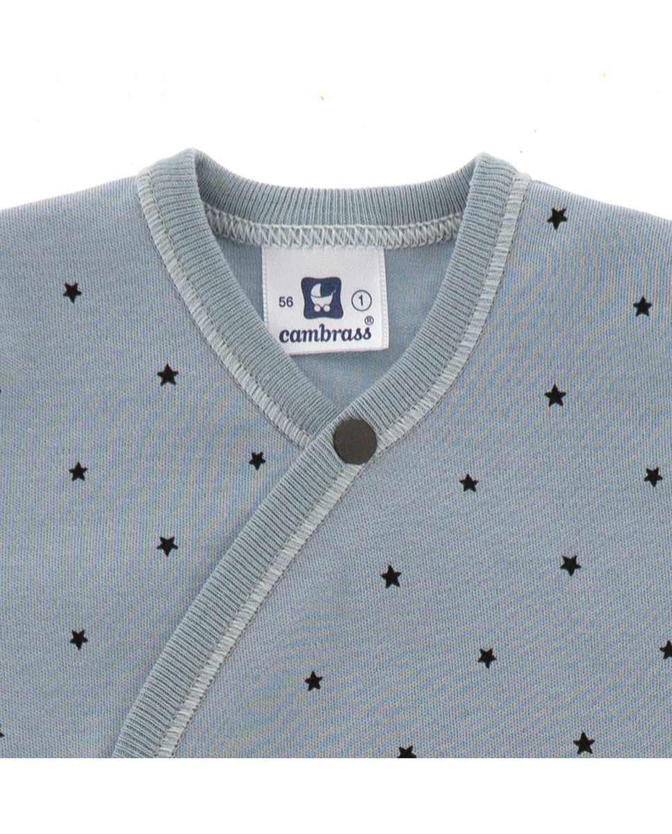 Pijama de bebé largo con estampado de estrellas - Cambrass - Azul claro Azul claro-2