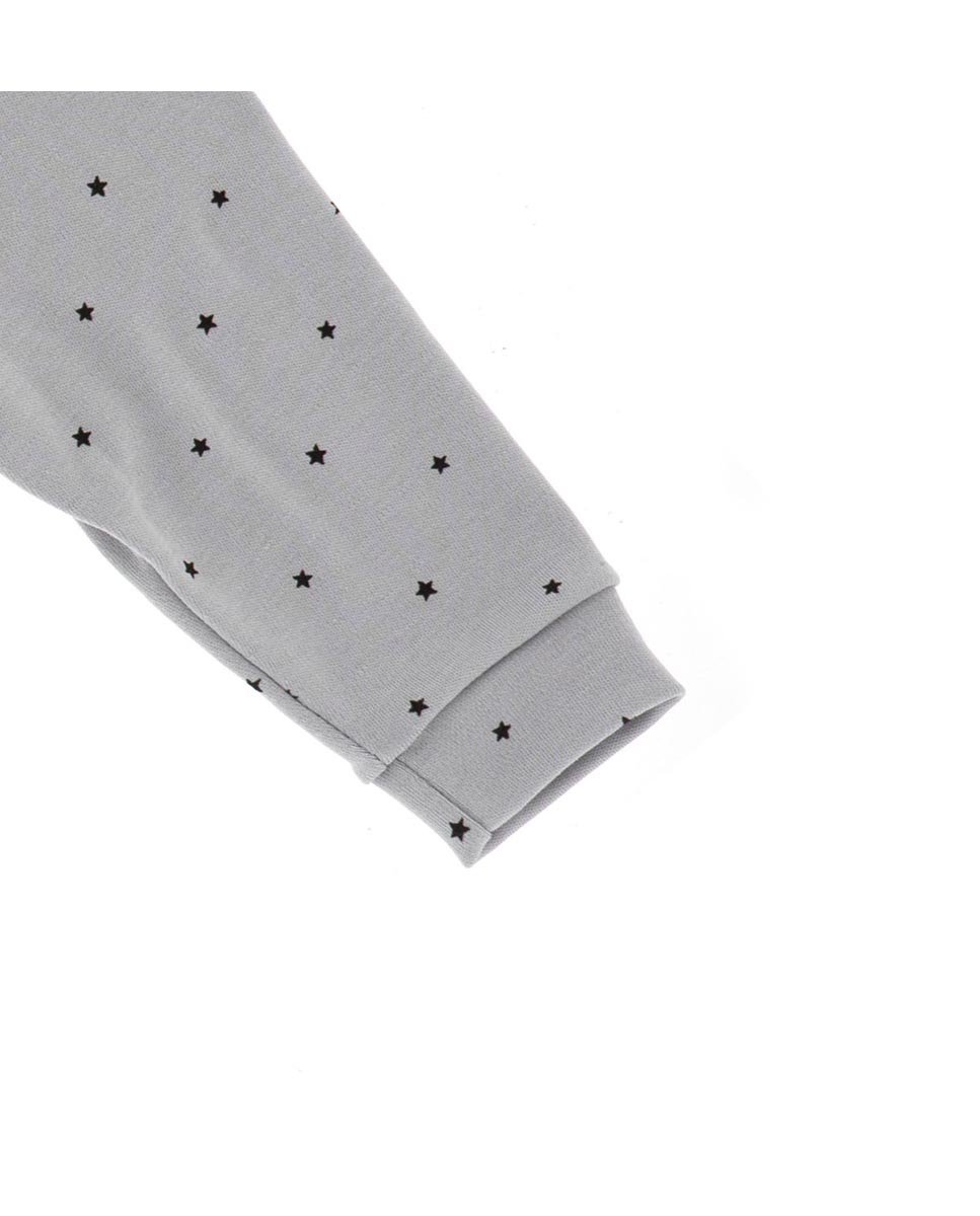 Pijama de bebé largo con estampado de estrellas - Cambrass - Gris Gris-6